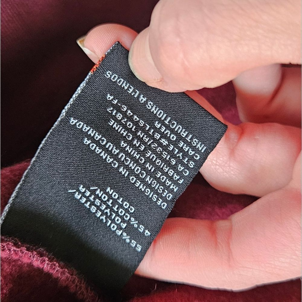 Brunette The Label Merlot Crew Neck Sweater - Picture 4 of 6